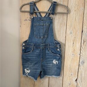 Cat & Jack Blue Denim Shortalls.